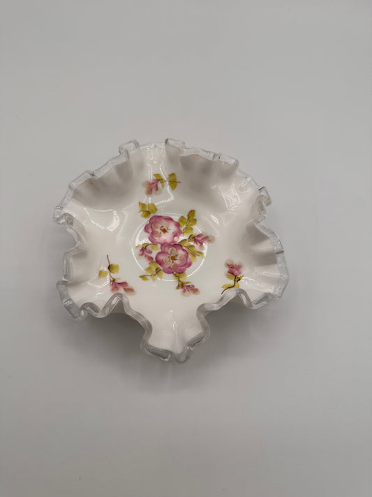 Fenton Apple Blossom Bowl