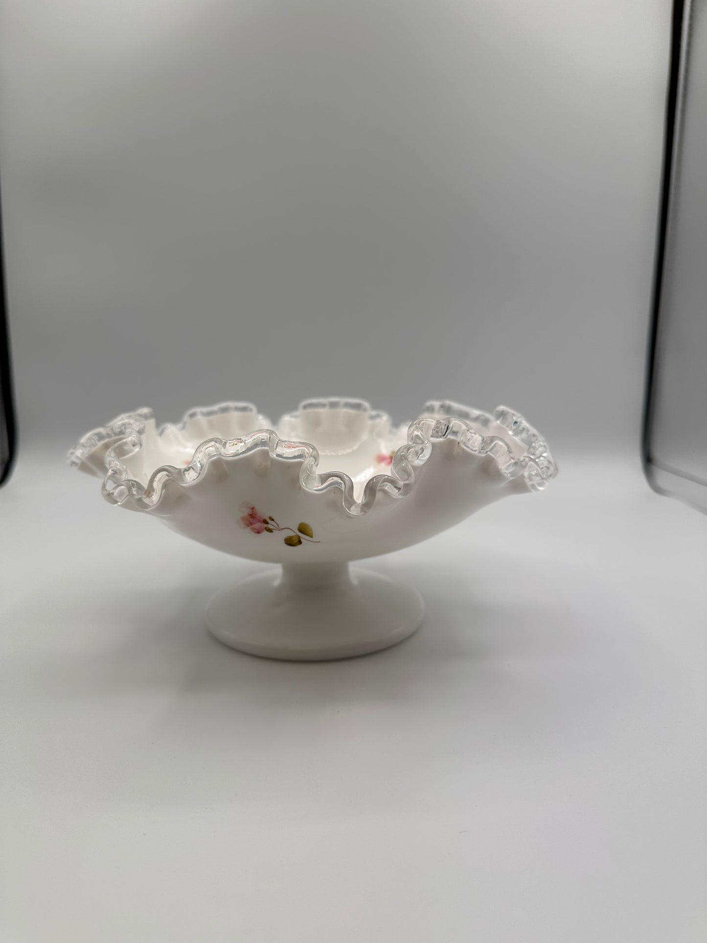 Fenton Apple Blossom Candy Dish