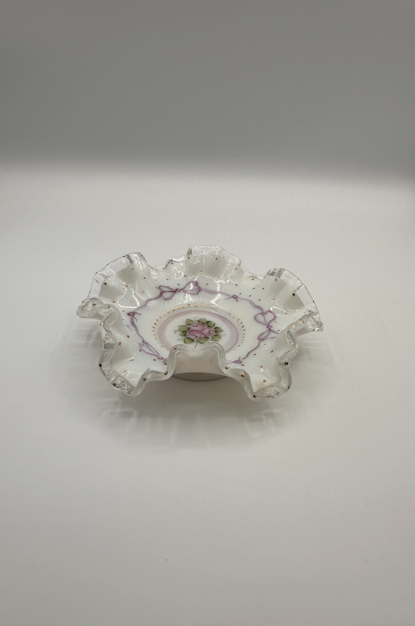 Fenton Charleton Rose Candy Dish